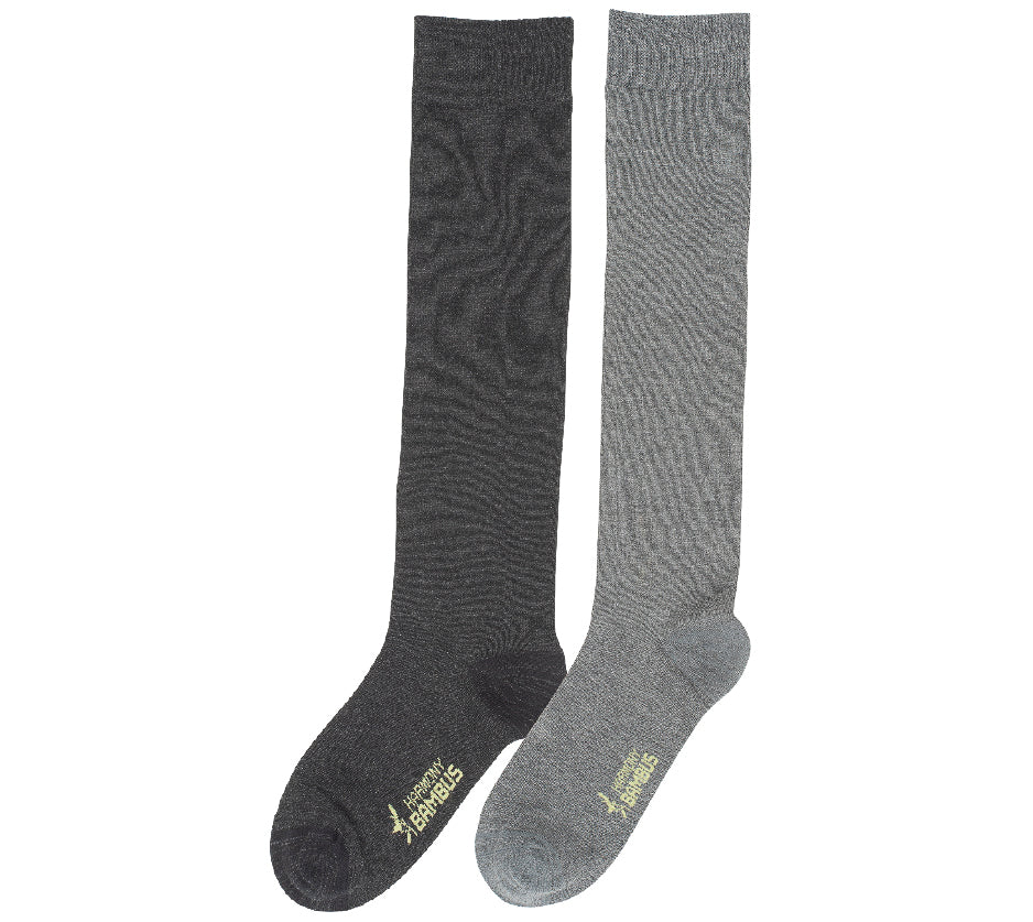 VISKOSE Kniestrumpf "BAMBUS" 3er Pack