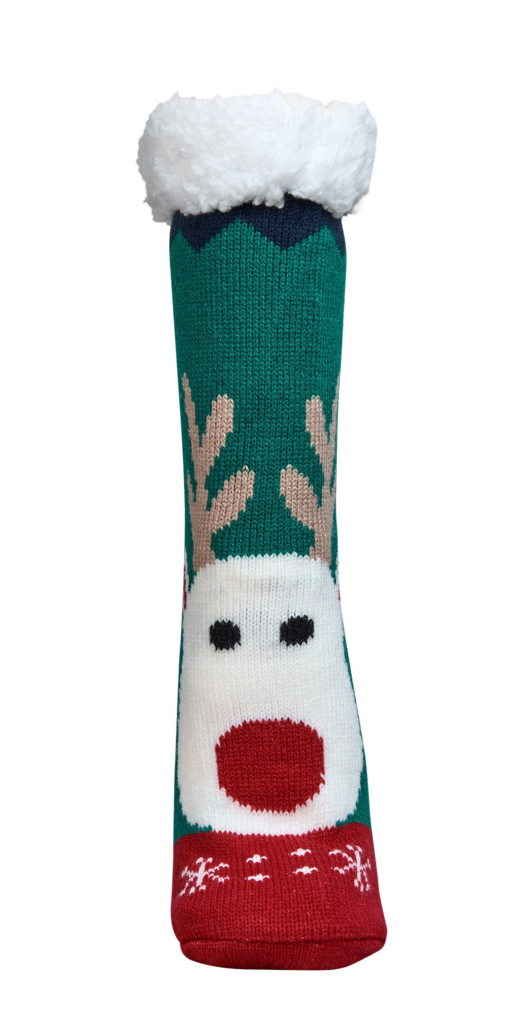 Unisex Hütten-Socken "Weihnachten" / Anti-Slip + Teddy-Futter
